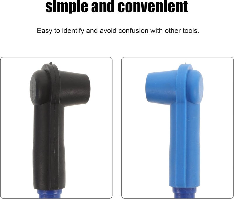 10pcs Brake Fluid Bleeder Adapter Kit Leak-proof Hose Connector for Car and Motorcycle Brake System Bleeding Blue and Black for Automotive Maintenance - Image 3