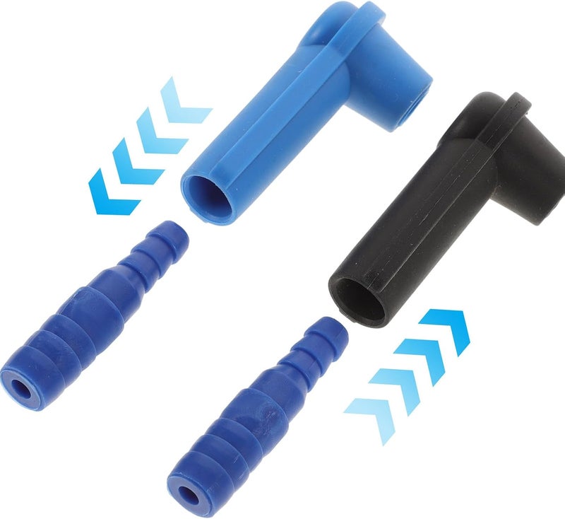 10pcs Brake Fluid Bleeder Adapter Kit Leak-proof Hose Connector for Car and Motorcycle Brake System Bleeding Blue and Black for Automotive Maintenance - Image 5