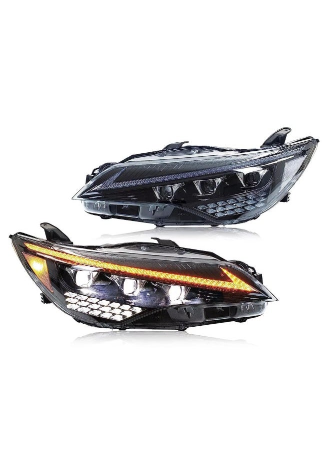 Toyota Camry 2015–2017 LED 3-Lens Headlights with Sequential Turn Signal – Front Headlamp Upgrade Set (Left & Right Pair) - Image 3