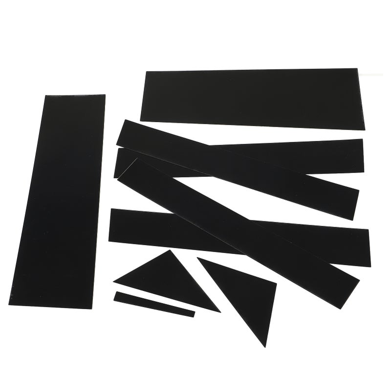 10PCS Car Window Pillar Sticker Glossy Black Scratch Resistant Replacement For Dodge Town 2008‑2016 - Image 2