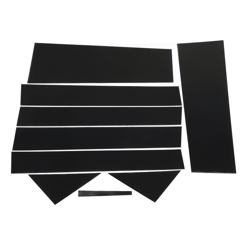 10PCS Car Window Pillar Sticker Glossy Black Scratch Resistant Replacement For Dodge Town 2008‑2016 - Image 4