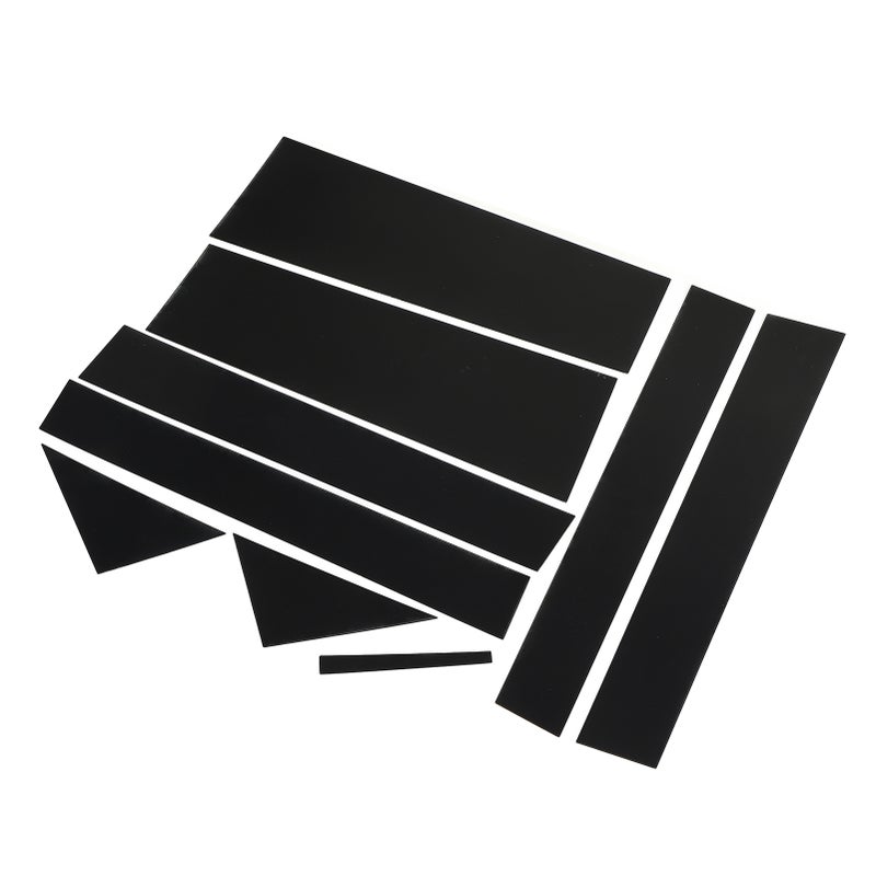 10PCS Car Window Pillar Sticker Glossy Black Scratch Resistant Replacement For Dodge Town 2008‑2016 - Image 3