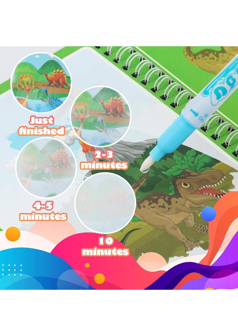 5 Pack Reusable Water Coloring Book for Toddlers, Water Doodle Book Toys, Paint with Water Books,Mess-Free Coloring Book, Portable Educational Doodle Drawing Toy, Educational Learning Kits Gifts  - Image 4