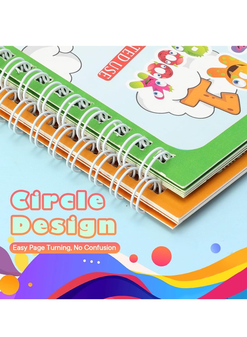 5 Pack Reusable Water Coloring Book for Toddlers, Water Doodle Book Toys, Paint with Water Books,Mess-Free Coloring Book, Portable Educational Doodle Drawing Toy, Educational Learning Kits Gifts  - Image 5