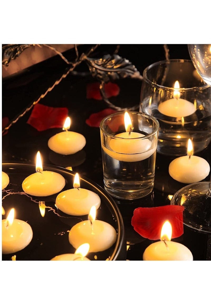 HOMESTAR 12-Piece Floating Candles for Cylinder Vases, Centerpieces at Wedding, Party, Pool, Holiday - Image 1