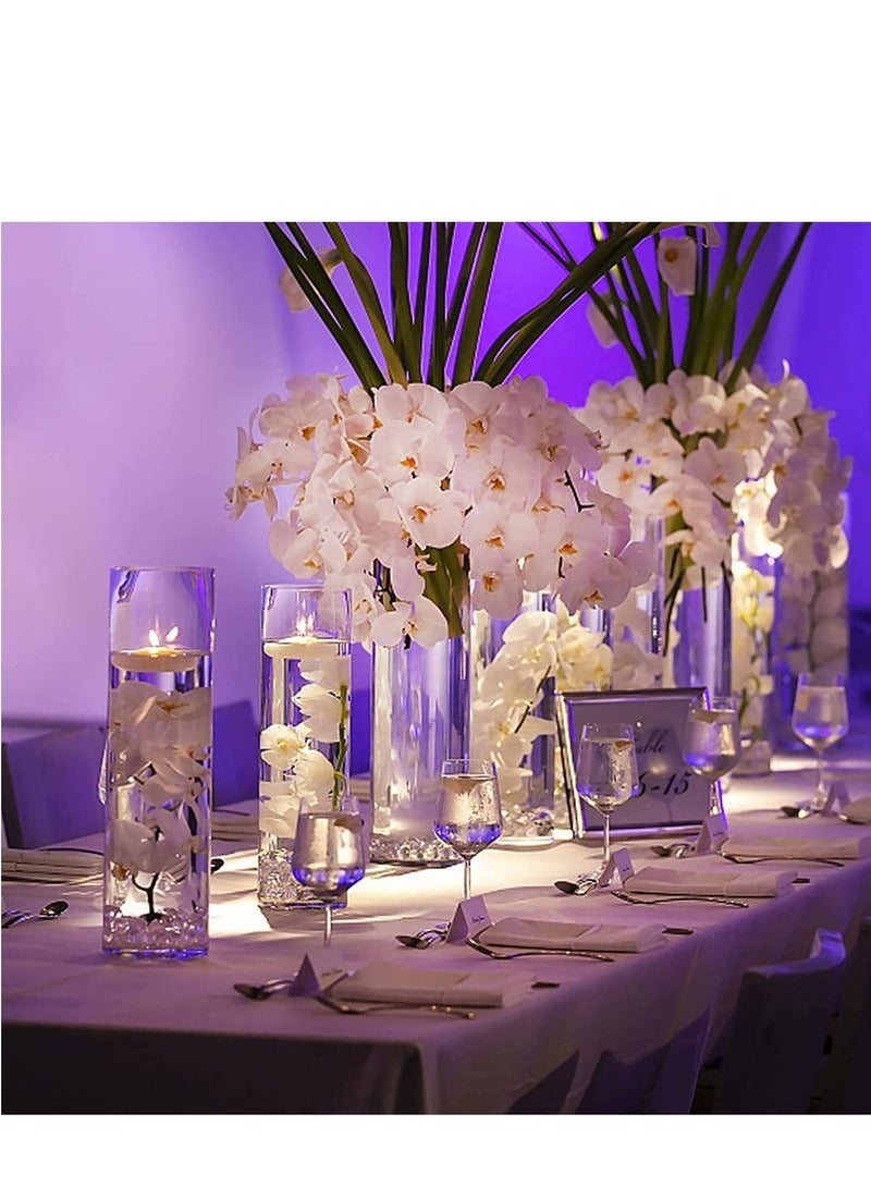 HOMESTAR 12-Piece Floating Candles for Cylinder Vases, Centerpieces at Wedding, Party, Pool, Holiday - Image 3