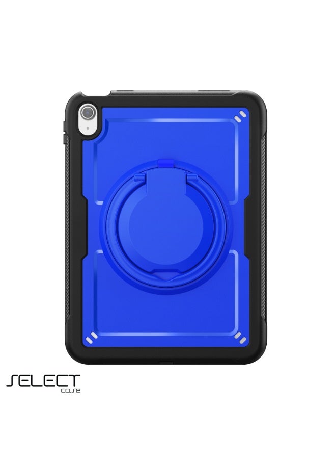 Select Shockproof iPad Case – Kid-Safe Design, Compatible with iPad 10th Generation (10.9-inch), in Blue. Features Thermoline Technology, 360° Rotatable with a Foldable Kickstand for Easy Viewing and Use. - Image 1