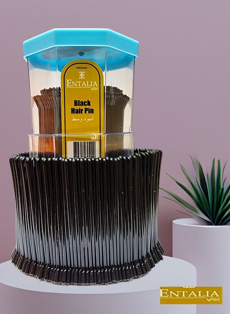 إنتاليا بنس شعر تايلاندي وسط لون أسود يحتوي على 215 حبة - Image 3