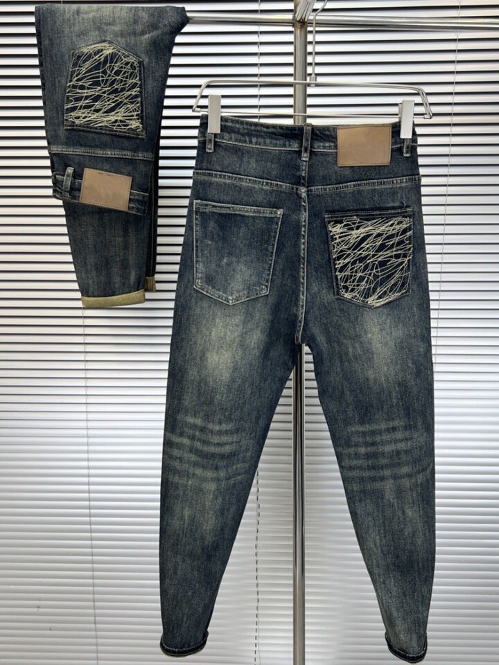 Unisex Casual Daily Denim Jeans - Image 3