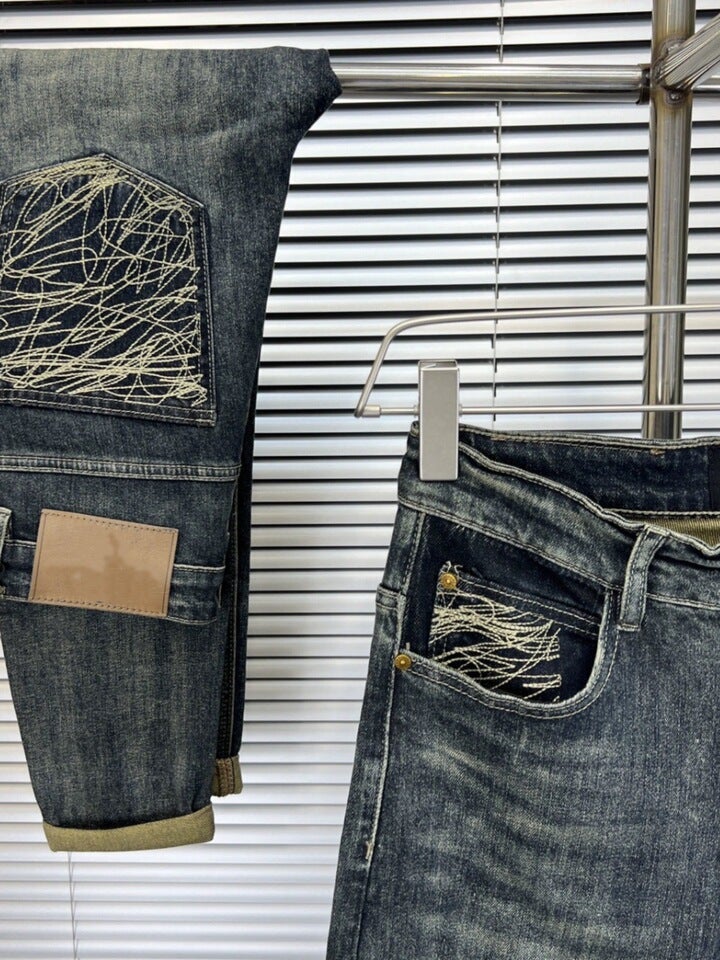 Unisex Casual Daily Denim Jeans - Image 5
