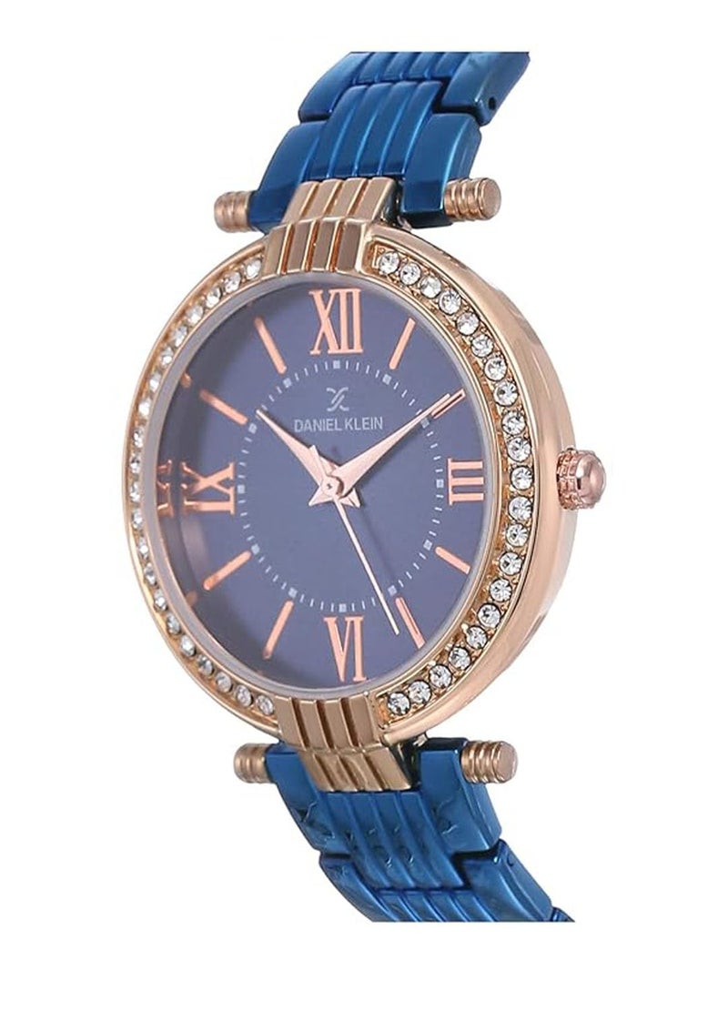 DANIEL KLEIN Analog Blue Dial Women's Watch-DK11138-3 - Image 3