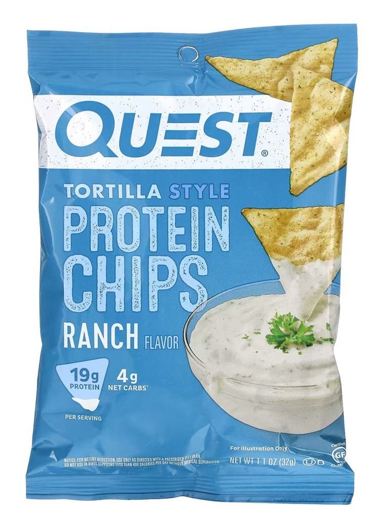 Quest Quest Tortilla Style Protein Chips Ranch Flavor 32g  - Image 1