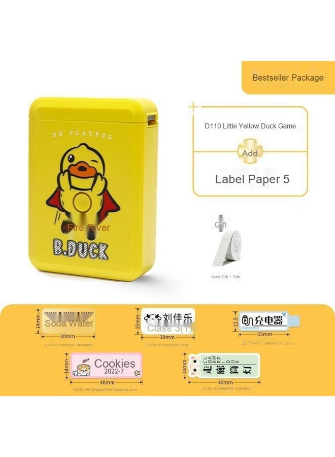 D110 Mini Portable Bluetooth Label Printer 