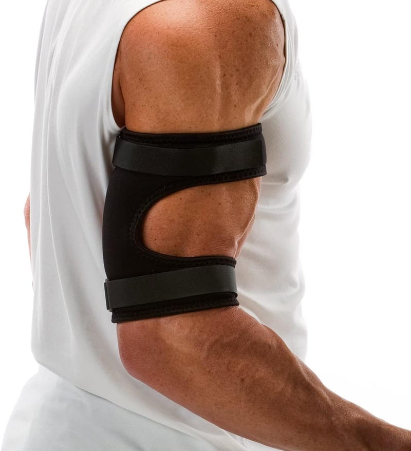 Cho-Pat Bicep/Tricep Cuff, Compression Brace for Bicep/Tricep Tendonitis, Weight Lifting Strains, and Inflammation, Medium - Image 1