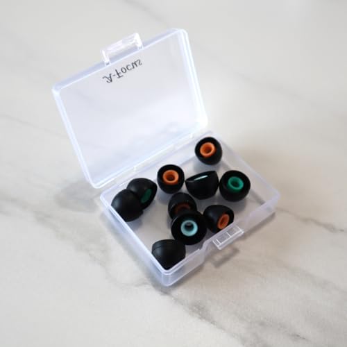 A-Focus Ear Tips Buds Set for WF-1000XM5 WF-1000XM4 WI-XB400 WF-C700N Silicone Eartips Earbuds Eargels Compatible with Sony in-Ear Headset WI-C200 WF-C500 etc 2S2M1L Black - Image 4