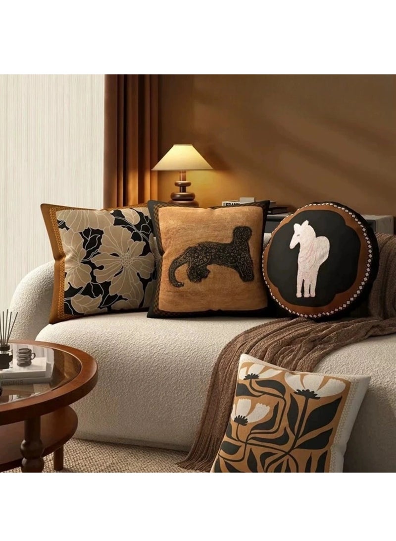 Double sided pattern Cushion Covers Set of 3, Throw Pillow Cover（45cm x 45cm） - Image 1