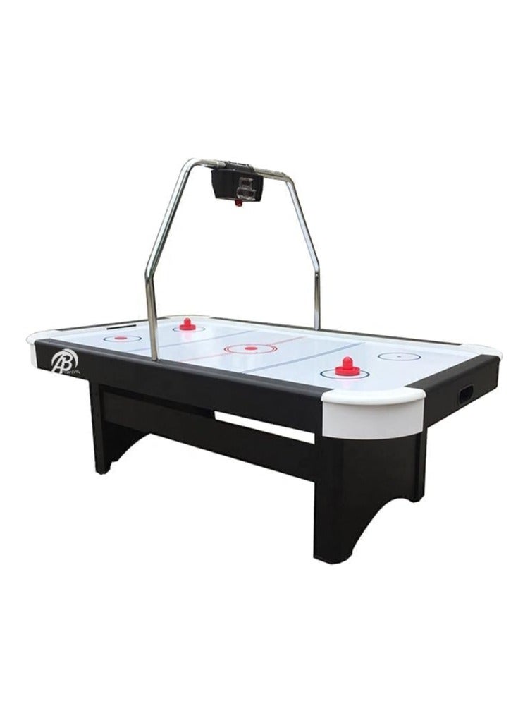 AL BADER Big Size 7FT Air Hockey Arcade Table for Kids & Adults, Luxury Air Hockey Table Air Flow Indoor Competition Ice Hockey Game Table With Powerful Electric Fan And Digital LED Scoreboard, 7 Feet  - Image 1