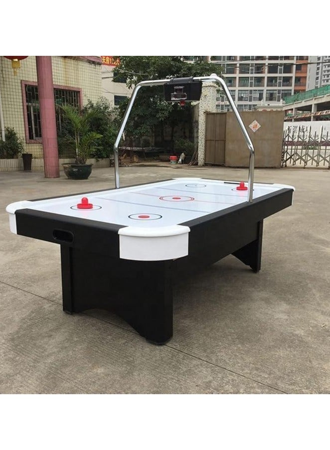 AL BADER Big Size 7FT Air Hockey Arcade Table for Kids & Adults, Luxury Air Hockey Table Air Flow Indoor Competition Ice Hockey Game Table With Powerful Electric Fan And Digital LED Scoreboard, 7 Feet  - Image 2