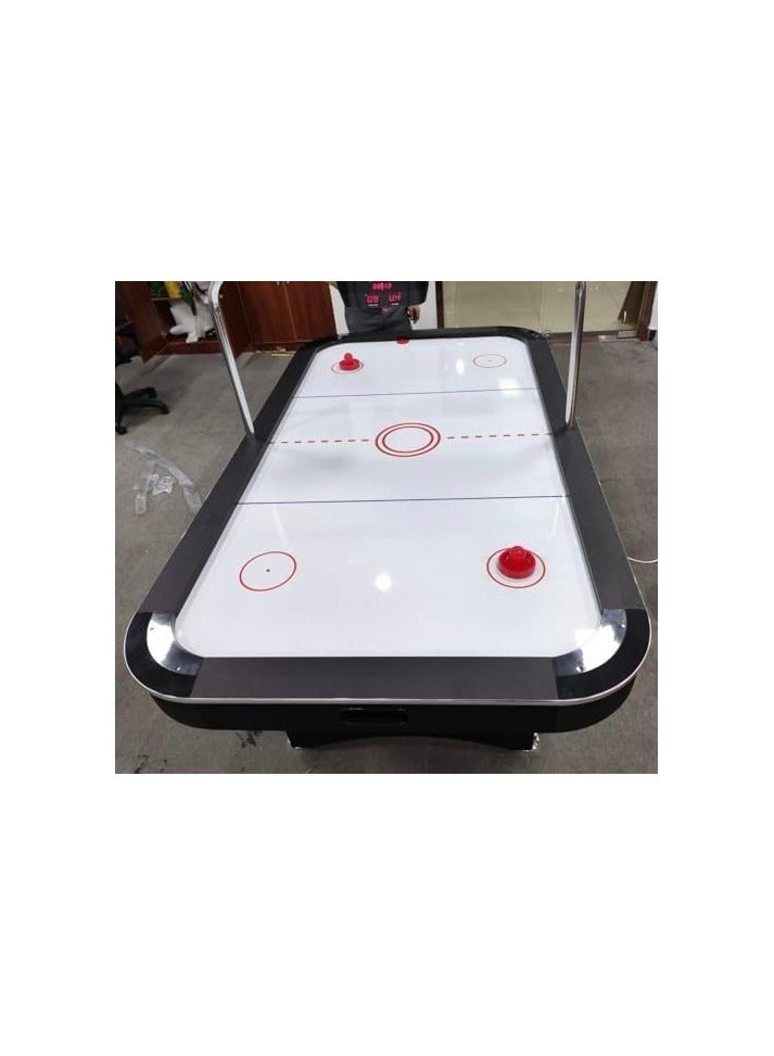 AL BADER Big Size 7FT Air Hockey Arcade Table for Kids & Adults, Luxury Air Hockey Table Air Flow Indoor Competition Ice Hockey Game Table With Powerful Electric Fan And Digital LED Scoreboard, 7 Feet  - Image 4