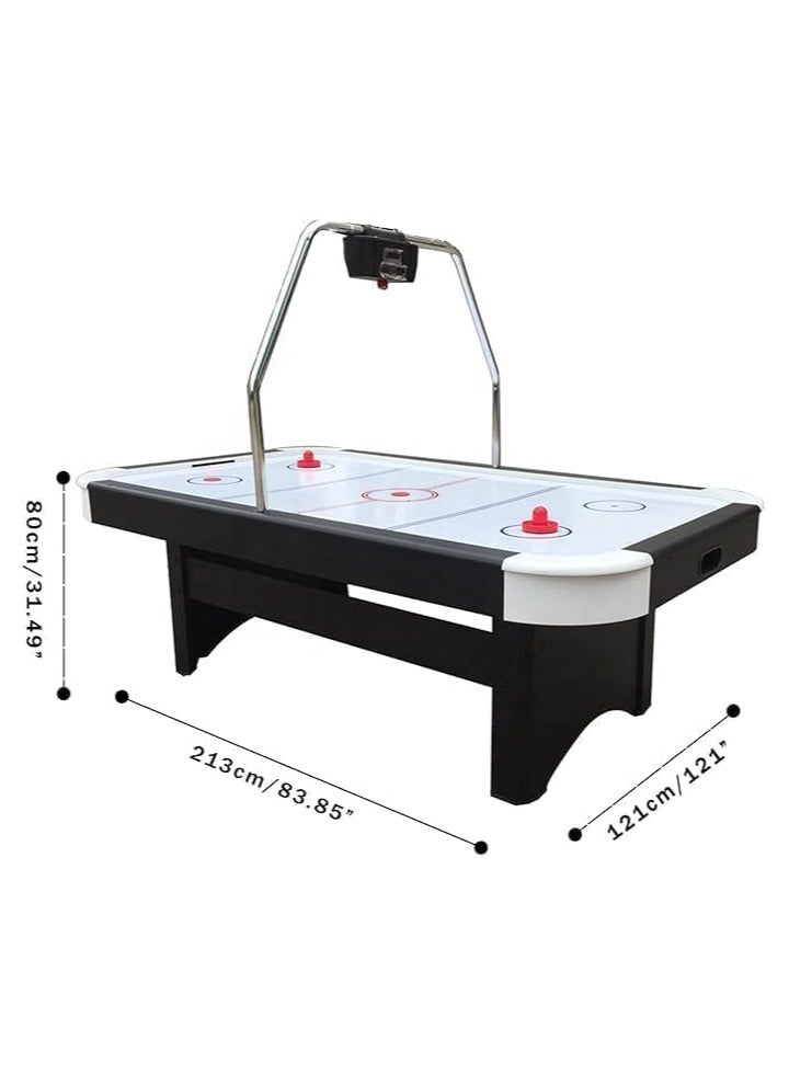 AL BADER Big Size 7FT Air Hockey Arcade Table for Kids & Adults, Luxury Air Hockey Table Air Flow Indoor Competition Ice Hockey Game Table With Powerful Electric Fan And Digital LED Scoreboard, 7 Feet  - Image 3
