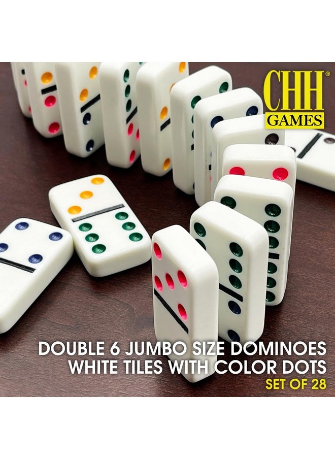 2322 Double 6 Jumbo Dominoes With Color Dot, 8.25-Inch Length - pzsku/Z9C2885CE76E6F48A6A72Z/45/_/1734348132/195338d5-eda5-4035-84e1-14b91a6f7344