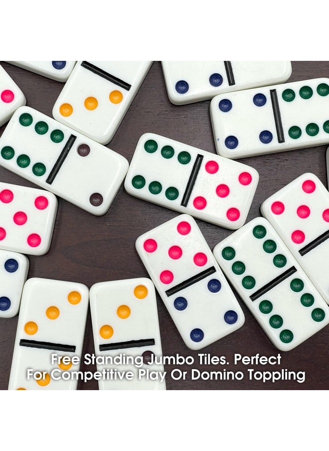 2322 Double 6 Jumbo Dominoes With Color Dot, 8.25-Inch Length - pzsku/Z9C2885CE76E6F48A6A72Z/45/_/1734348140/82181d54-4036-4ba4-beb2-3b8c821e288f