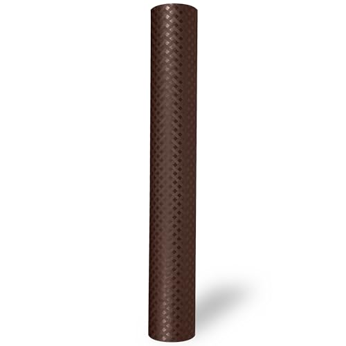 ElastPro EVA Food Grade Washable Anti Slip Mat/Sheet for Fridge, Shelf Liner, Table, Kitchen Drawer mat (CoffeeBrown Crossed Stripe, 3 Meter) - Image 4