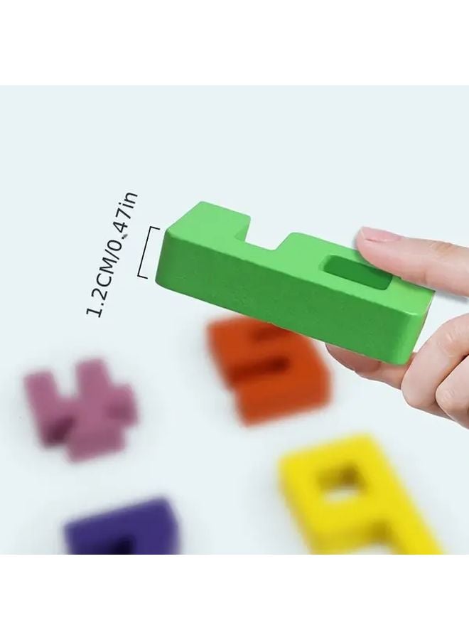 Digital Stack High Vibrant Wooden Number Blocks Educational Math Toy For Kids - Image 4