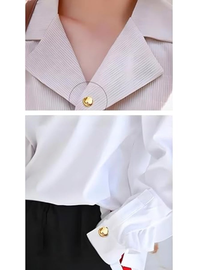 2-Piece Multi-Purpose Magnetic Hijab Pins for Women - No-Snag Scarf Clasp, Safety Brooch for Shawls and Clothing - Strong Magnet Buttons (Black/White) - Image 5