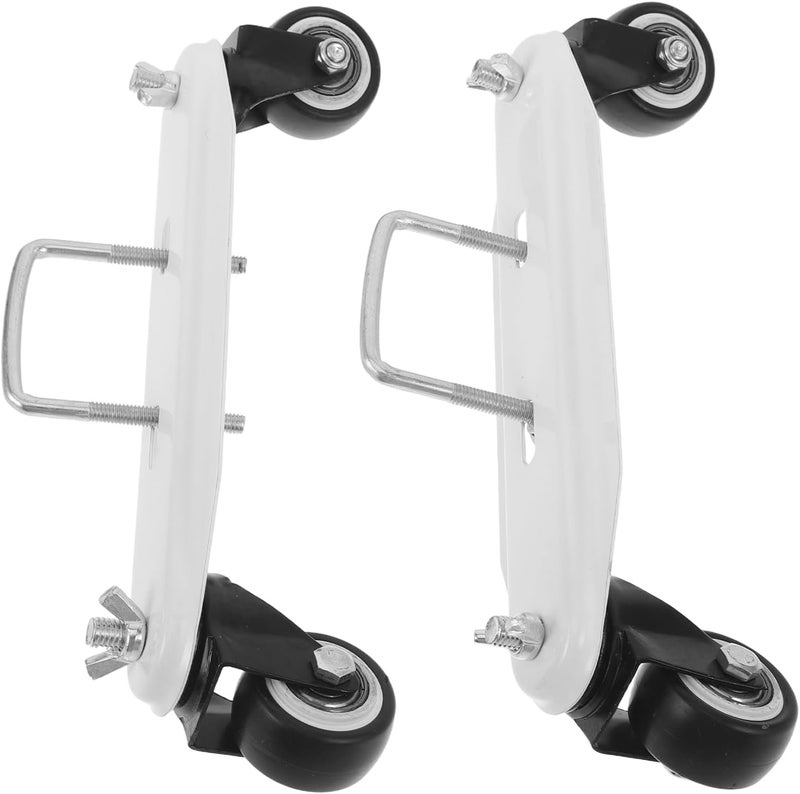 Heater Holder with Casters and Swivel Radiator Caster Wheels, Adjustable Small Radiator Support Stand for Electric Heaters, 1 Pair Sturdy Silent Rolling Wheels for Home Heating - Image 1