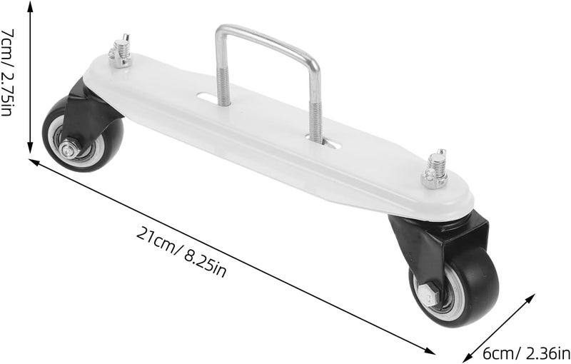Heater Holder with Casters and Swivel Radiator Caster Wheels, Adjustable Small Radiator Support Stand for Electric Heaters, 1 Pair Sturdy Silent Rolling Wheels for Home Heating - Image 2