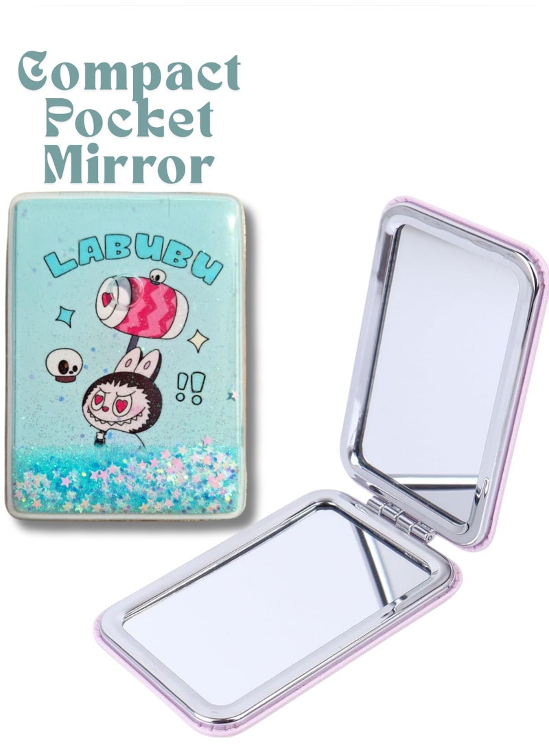 مرآة جيب لابوبو صغيرة قابلة للطي لتصحيح المكياج 4 - Image 3