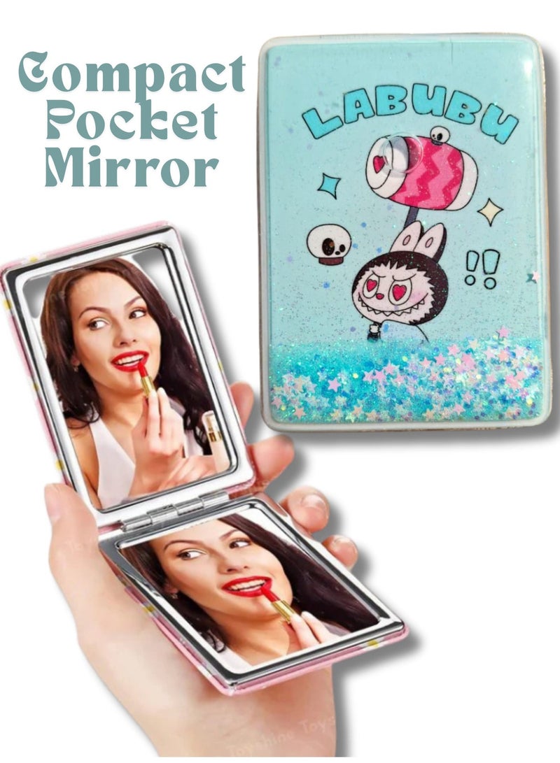 مرآة جيب لابوبو صغيرة قابلة للطي لتصحيح المكياج 4 - Image 1