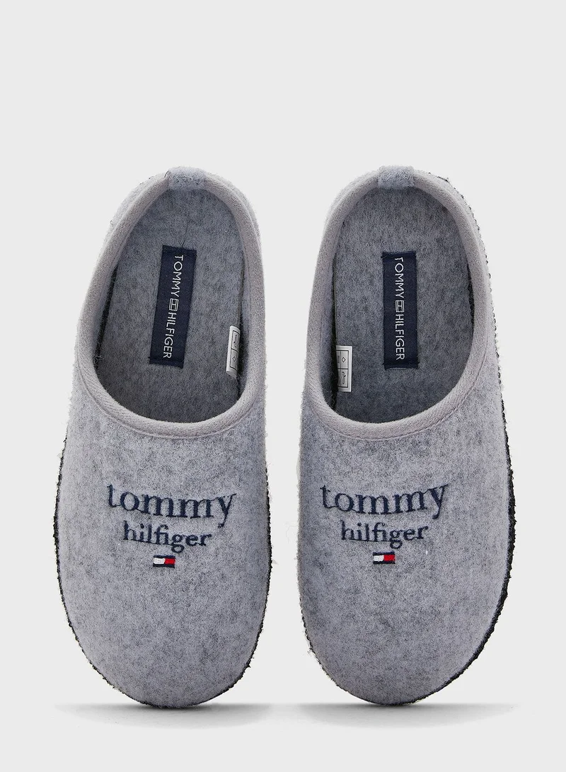 TOMMY HILFIGER Youth Logo Bedroom Slippers