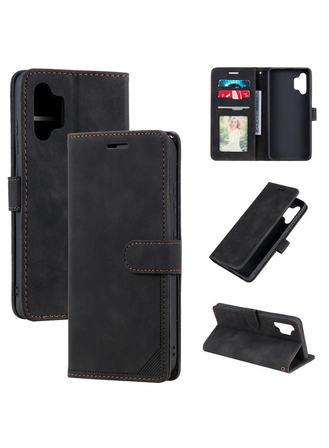 S-TOP Case For Samsung Galaxy A32 4G Skin Feel Anti-theft Brush Horizontal Flip Leather Phone Case - Image 1