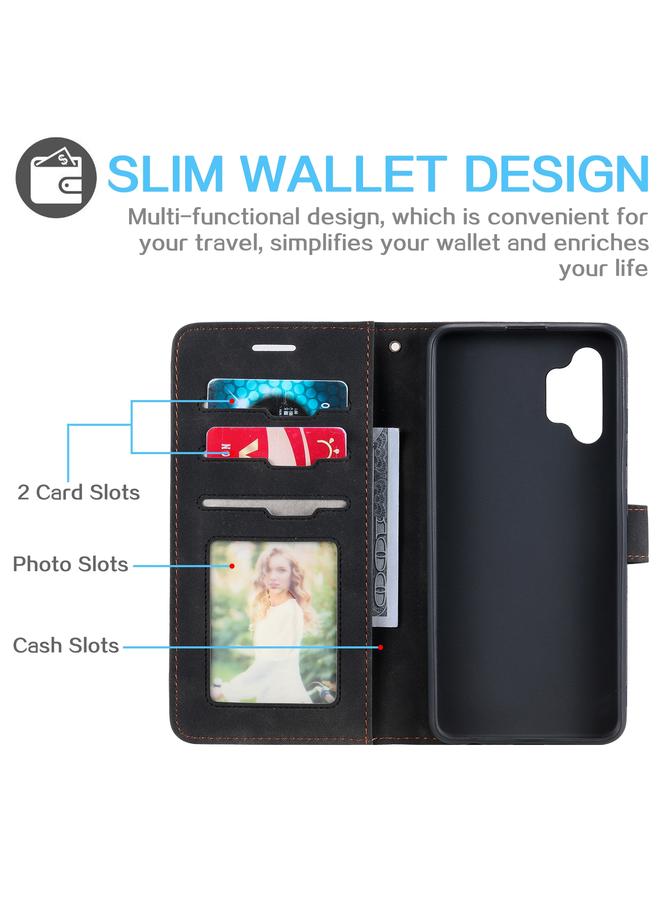 S-TOP Case For Samsung Galaxy A32 4G Skin Feel Anti-theft Brush Horizontal Flip Leather Phone Case - Image 4