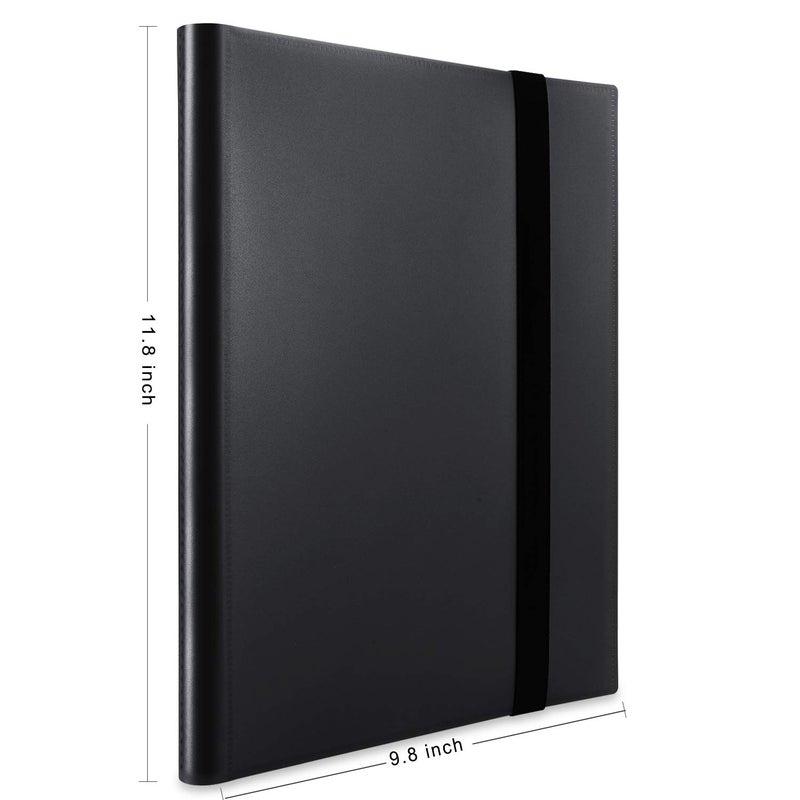 AITIME Sport Fans Gaming Card Collection Binder, 360 Side Loading Trading Card Collection Book MTG Yugioh Cards Protection Holder Playing Cards and Coupons Protector Storage Book (Black) - Image 4
