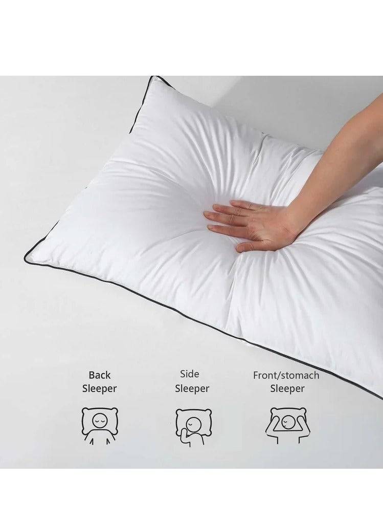 تي ام اختبر نوم الفنادق الخمس نجوم في منزلك مع مخدة TM Home الفندقية متعددة الراحة – Premium Comfort Series، مصممة خصيصًا لتناسب جميع أوضاع النوم، وتمنحك راحة فائقة مدعومة بتقنيات مبتكرة ومواد فائقة الجودة.  - Image 5