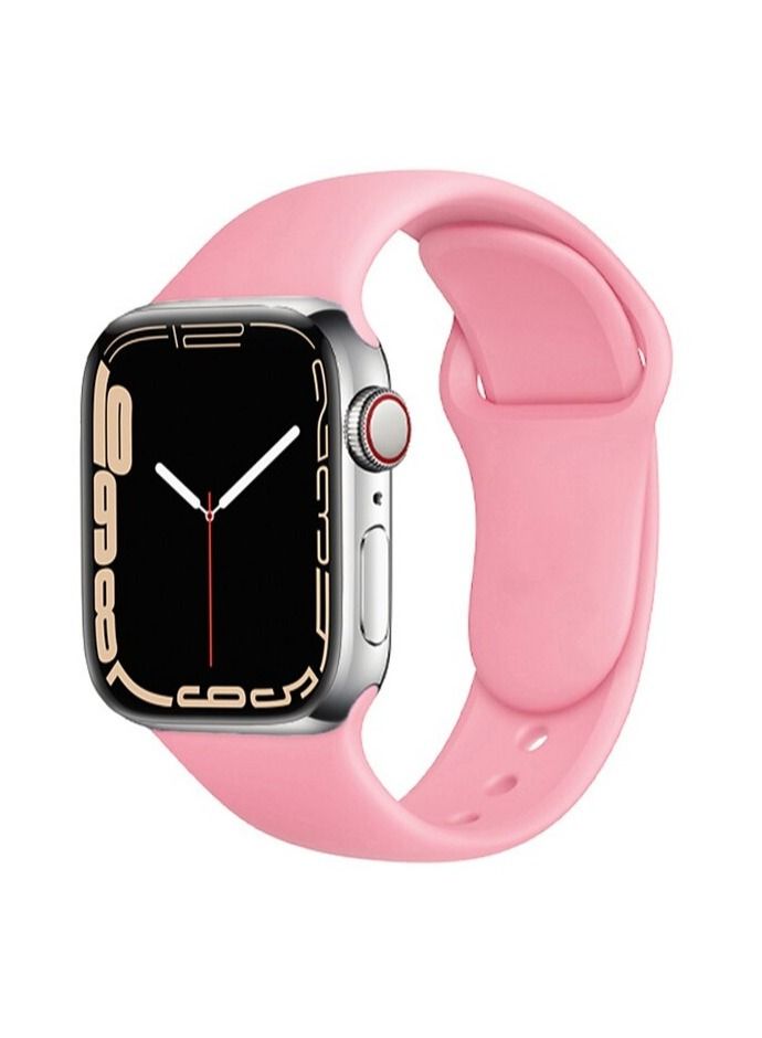 Apple Watch Band 45mm 44mm 42mm Soft Silicone Sport Band Replacement Wrist Strap Compatible for iWatch Apple Watch Series 7/SE/6/5/4/3/2/1 (45mm/44mm/42mm) - Image 1