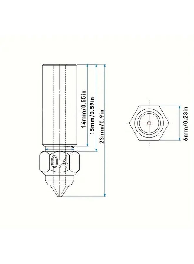 Creality Ender 3 V3 KE K1 K1 MAX 3D Printer Nozzles 0 4mm Hardened Steel 2pcs Smooth No Clogging - Image 2