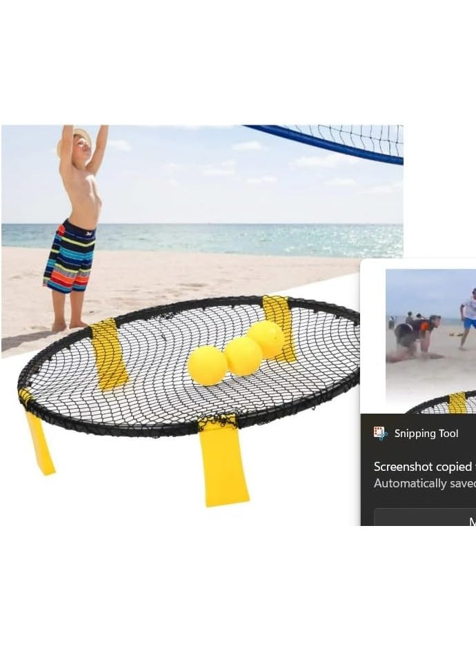 Spikeball portable beach ball game set, round net, 3 balls with outer bag - Image 2