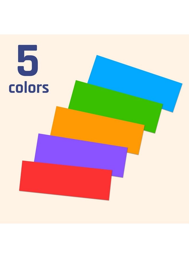 TownStix 500 Pack, 3" X 1" - Colored Labels Stickers, 5 Colors - Image 4