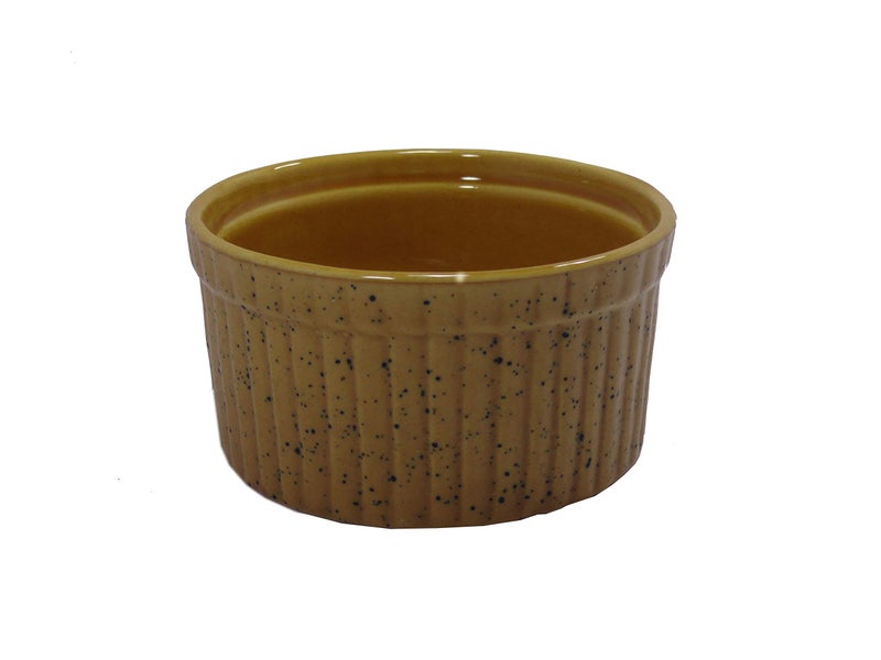 Caffeine Ceramic Handmade Mud Brown Ramekins Bowl (Set of 1) - Image 1