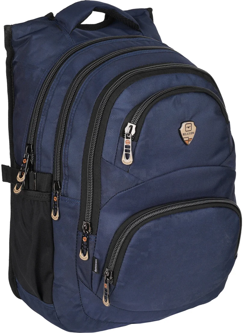 ريلاكسن 2226 Navy Blue Waterproof Lined Fabric Backpack