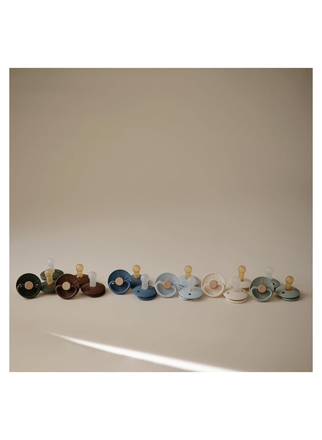 FRIGG Little Viking Silicone Baby Pacifier 6-18M 2-Pack Ocean View/Cocoa - Size 2 - Image 5