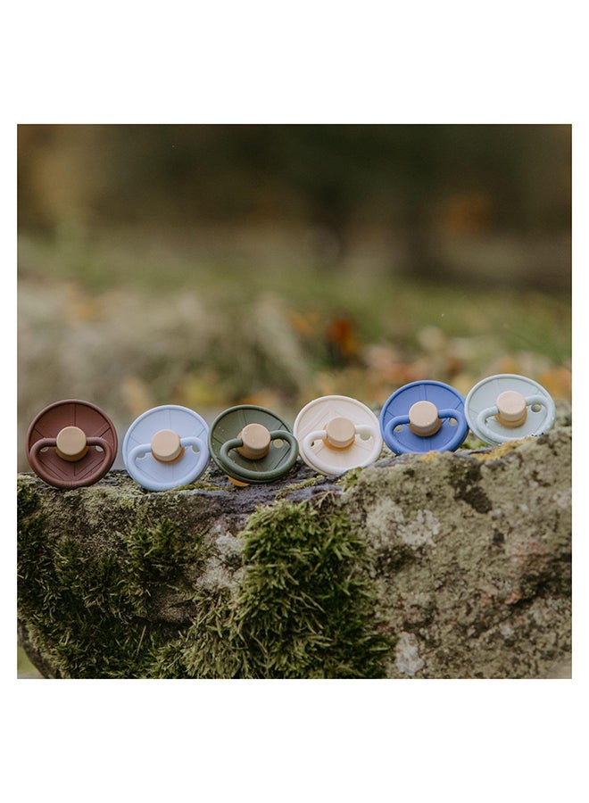 FRIGG Little Viking Silicone Baby Pacifier 6-18M 2-Pack Ocean View/Cocoa - Size 2 - Image 3