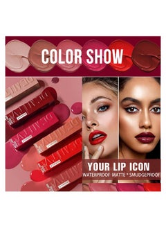 LuckNest 6 Colors Matte Liquid Lipstick Set, Velvet Smooth Nude Lip Gloss, Waterproof Moisturizing Long Lasting Highly Pigmented Matte Lip Stain Makeup Gift Kit for Women  - Image 2
