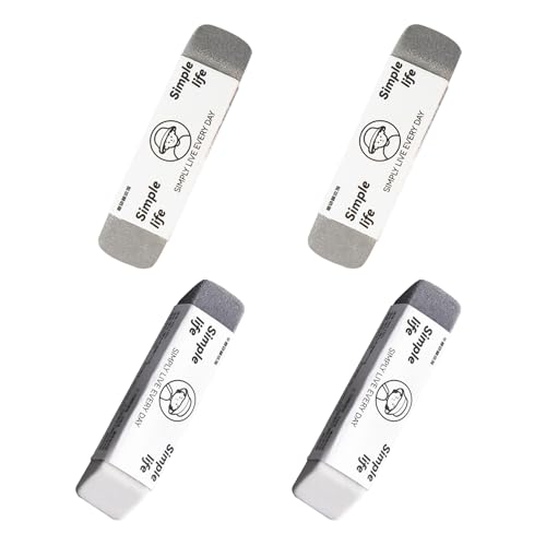 Foycow 4 - Pack Sand Erasers - Frosted Erasers for Pens, Fountain Pens, and Ink - Special School and Office Supplies for Correction - Colored Pencil and Ink Eraser - Image 1