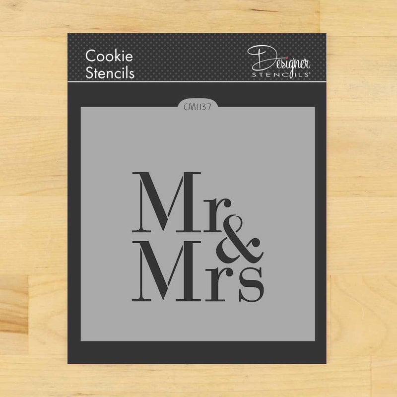 Designer Stencils Mr & Mrs Cookie and Craft Stencil CM037 by Designer Stencils - Image 1