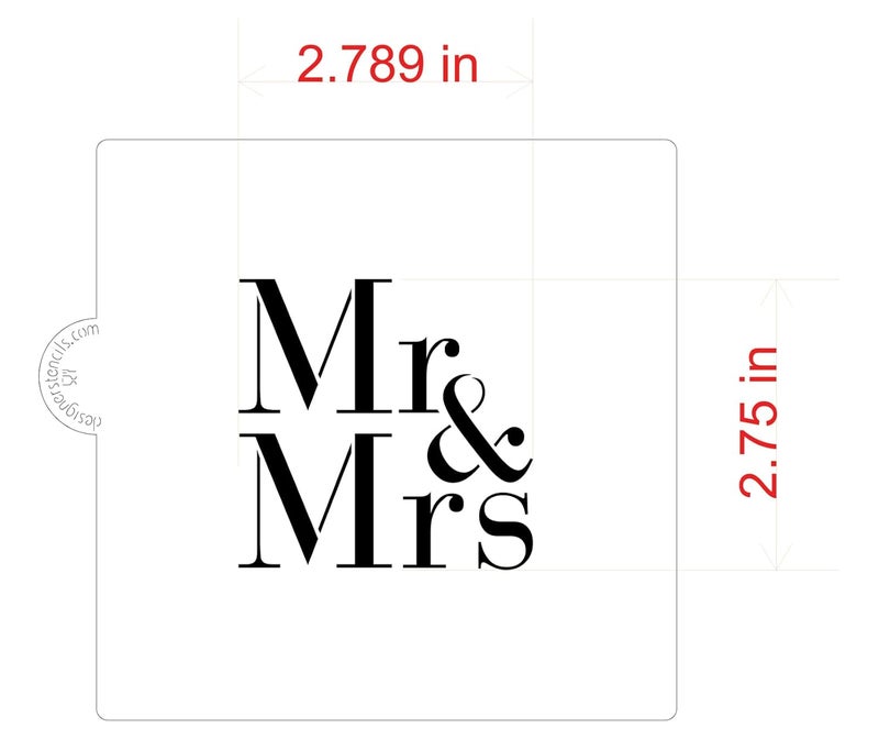 Designer Stencils Mr & Mrs Cookie and Craft Stencil CM037 by Designer Stencils - Image 2